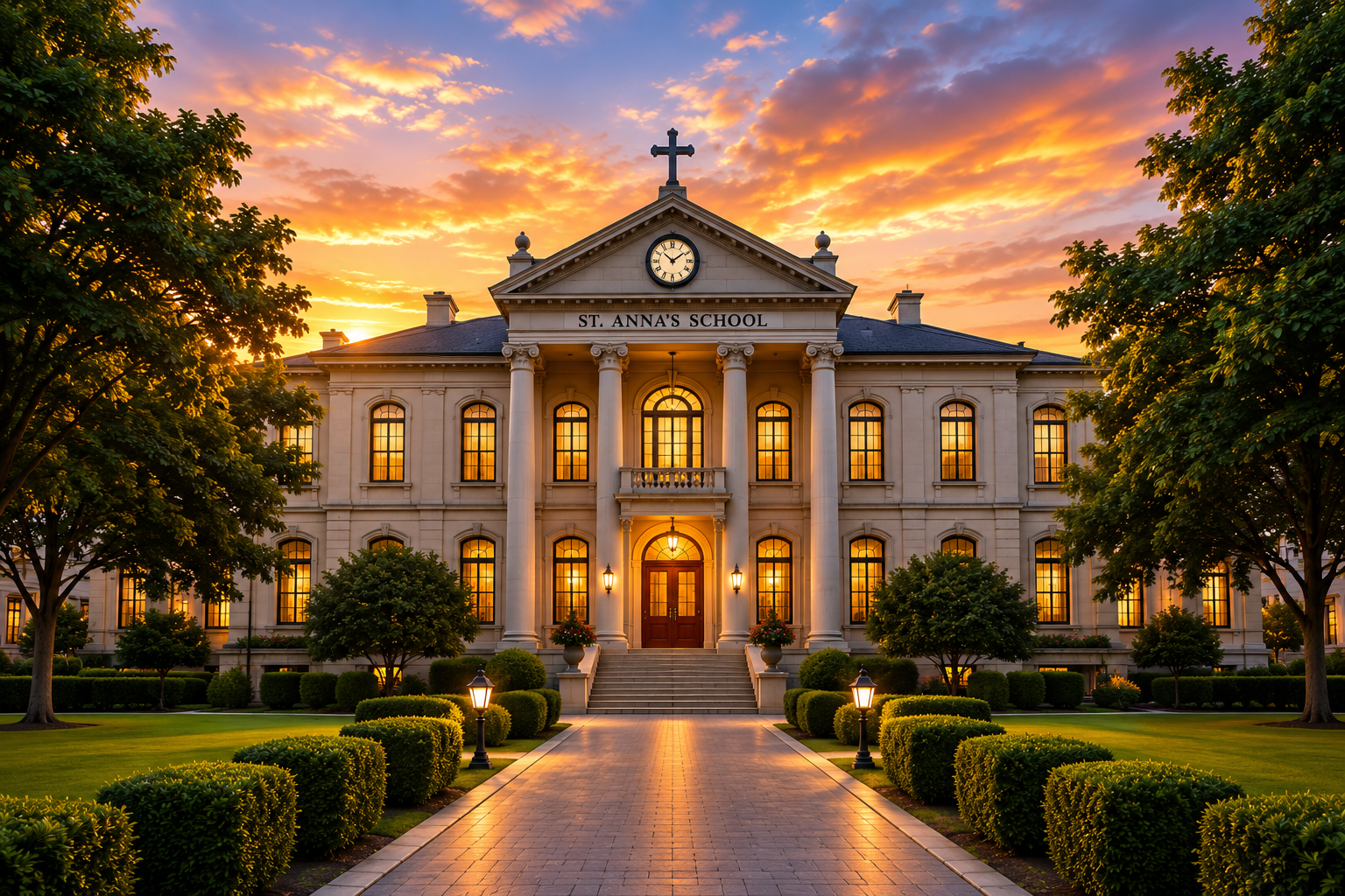 St. Anna's School historic campus building